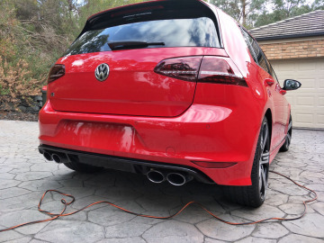 Red Volkswagon Golf