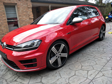 Red Volkswagon Golf