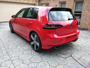 Red Volkswagon Golf