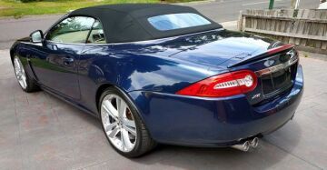 Classic 2010 Jaguar XK-R in metallic blue
