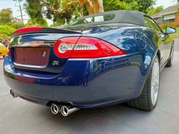 Classic 2010 Jaguar XK-R in metallic blue