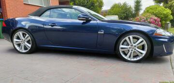 Classic 2010 Jaguar XK-R in metallic blue